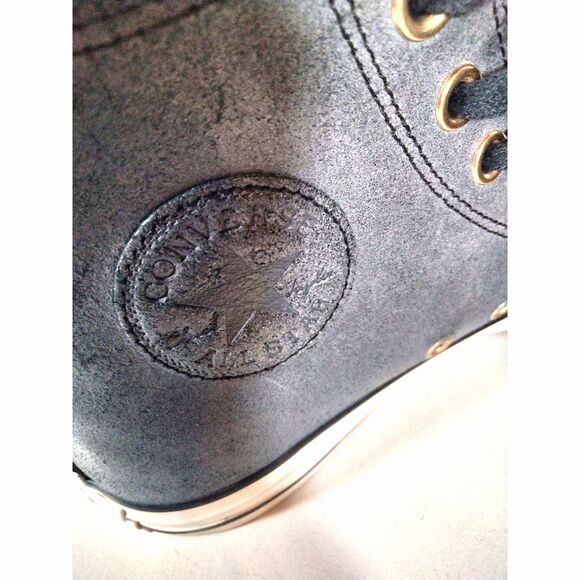 Converse Chuck Taylor All Star Dark Wash High-Top Sneakers M6.5W8.5 Adult - Picture 7 of 10